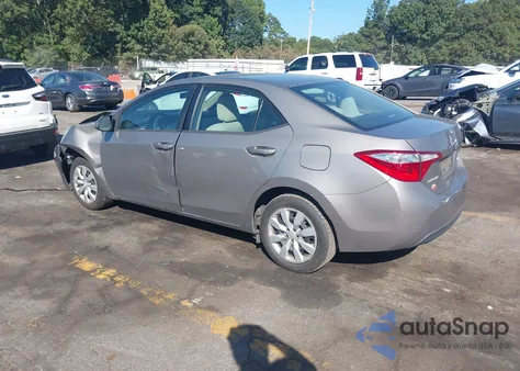 2014 Toyota Corolla Le из США, поврежденный, VIN 2T1BURHE4EC014952